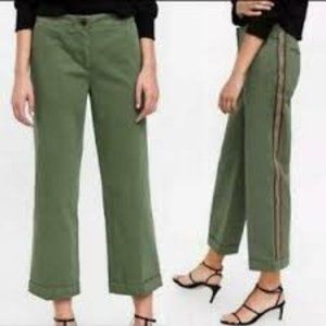 ZARA Smart Jogger Pants In Army Green